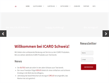 Tablet Screenshot of icaro.ch